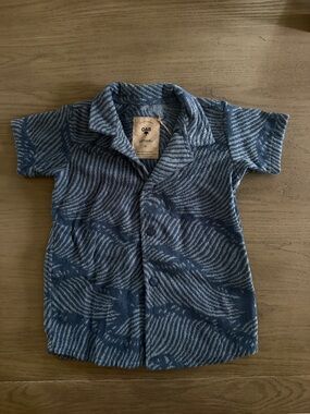 OAS Boys Blue Terry Cotton Shirt